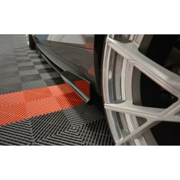 Накладки сплиттеры на пороги на Audi S5 B9
